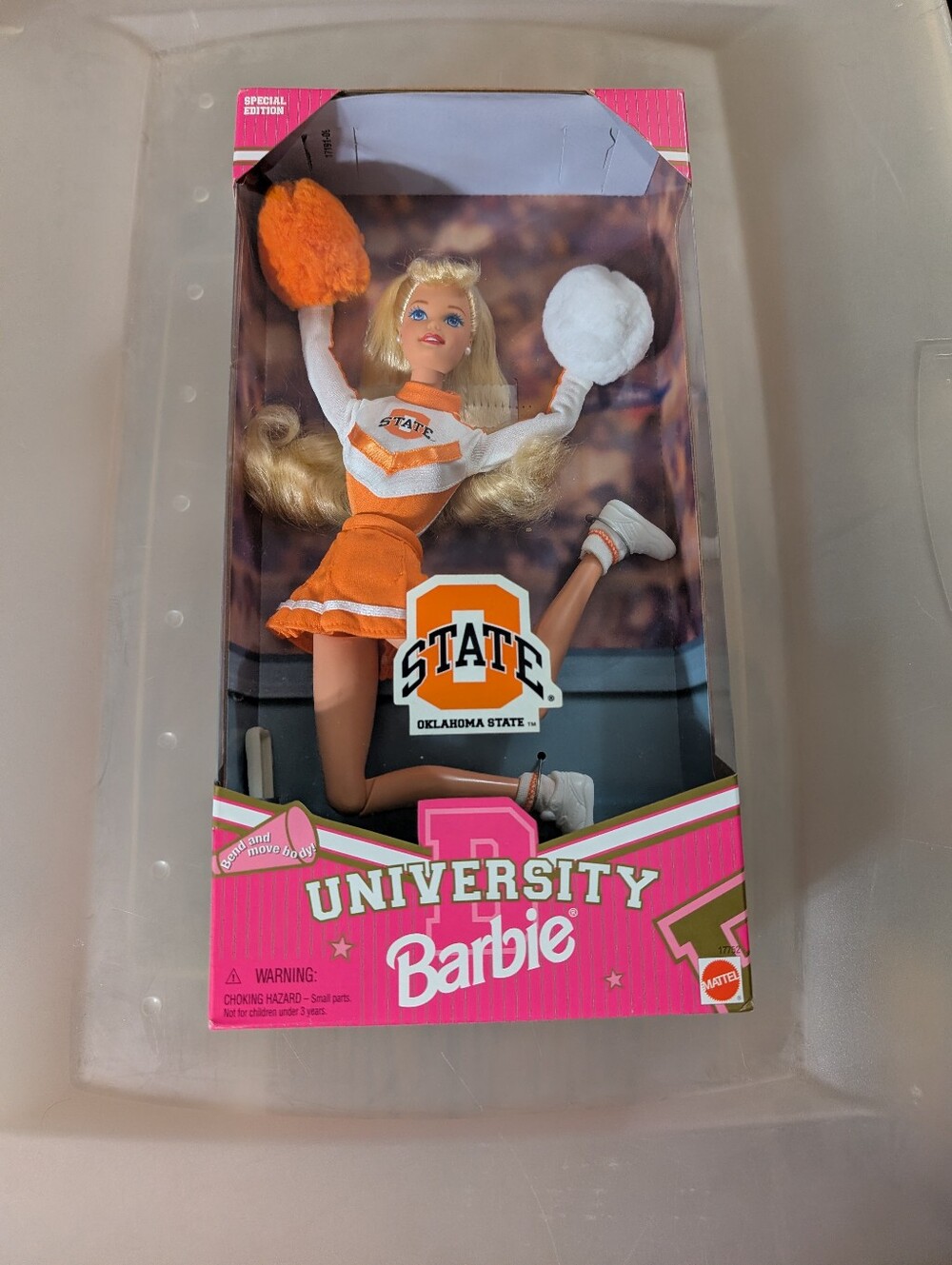 Barbie Oklahoma State Cheerleader Doll - Orange & White